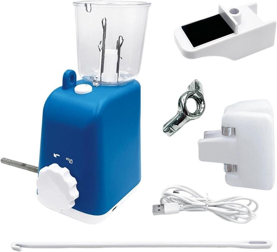Automatische Vlechtmachine Sieraden Maker DIY Sieraden Maken Tijdbesparende Rotatie 14.5 x 11 x 16 cm Blauw