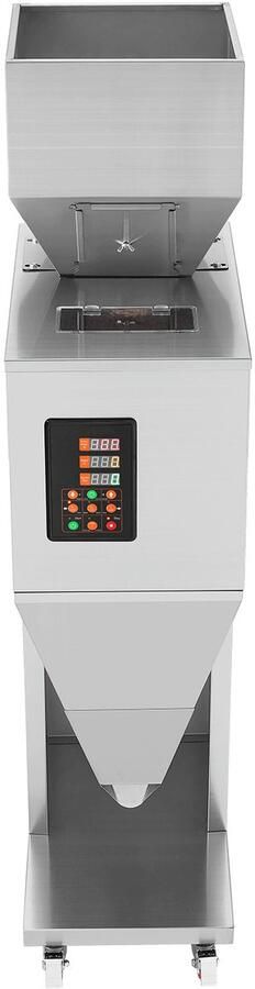 Automatische vulmachine 0 022-2 lbs 10-1000 g met voetpedaal roestvrijstalen weegvulmachine voor bonen zaden granen thee en korrels