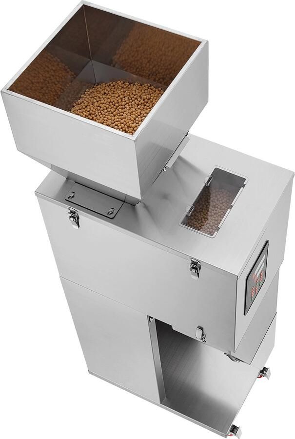 Automatische vulmachine 20-5000g met voetpedaal Roestvrijstalen weegvuller voor bonen zaden granen thee en korrelverpakking