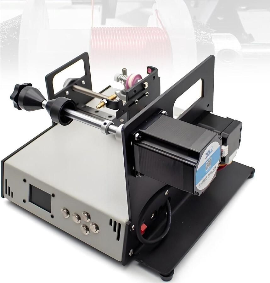 Automatische Wikkelmachine Digitale Kabelwikkelaar Precisie Spoelen Maken Hoge Snelheid 900 RPM 0.02-1.0mm Draaddiameter Grijs