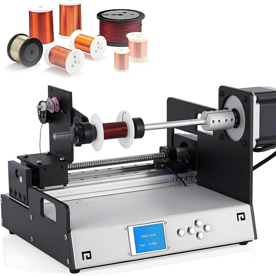Automatische Wikkelmachine Elektrische Draad Tool Precisie Wikkelen Hoge Snelheid ie 0.02-1.0mm Draad Grijs