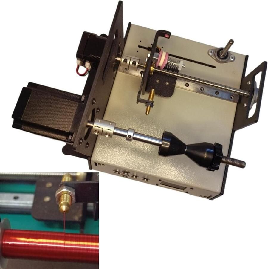Automatische Wikkelmachine Kabelwikkelmachine Draad Precisie Wikkelen 001 mm Nauwkeurigheid 10 cm Spoeldiameter Zwart