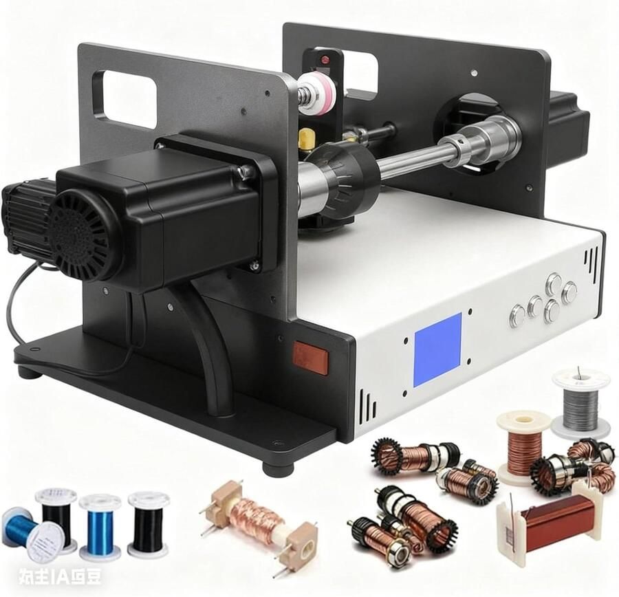 Automatische Wikkelmachine Precisie Wikkelaar Industrieel Draad Wikkelen Digitaal Geheugen Teller 30 x 30 x 25 cm