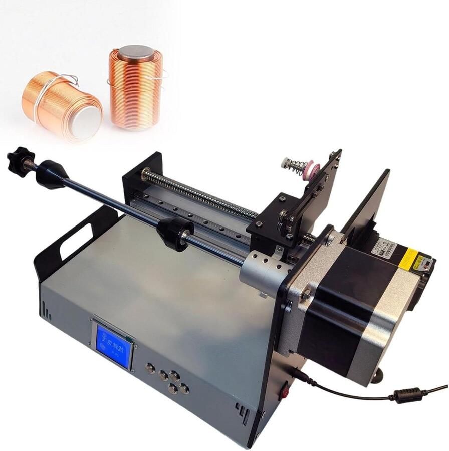 Automatische Wikkelmachine Spoel Machine Draad Precisie Wikkelen Intelligent Programma 30x25x25cm Grijs