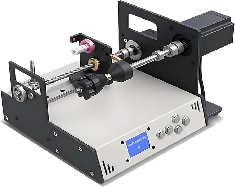 Automatische Wikkelmachine Spoel Wikkelaar Draad Precisie Wikkelen Instelbare Snelheid 10cm Spoel Diameter Zwart