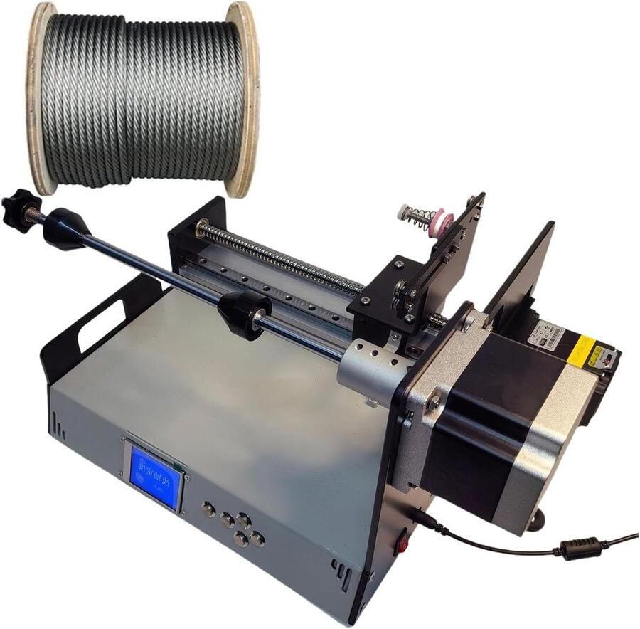 Automatische Wikkelmachine Spoel Wikkelaar Precisie Wikkelen Intelligent Programma 30x25x25cm Grijs