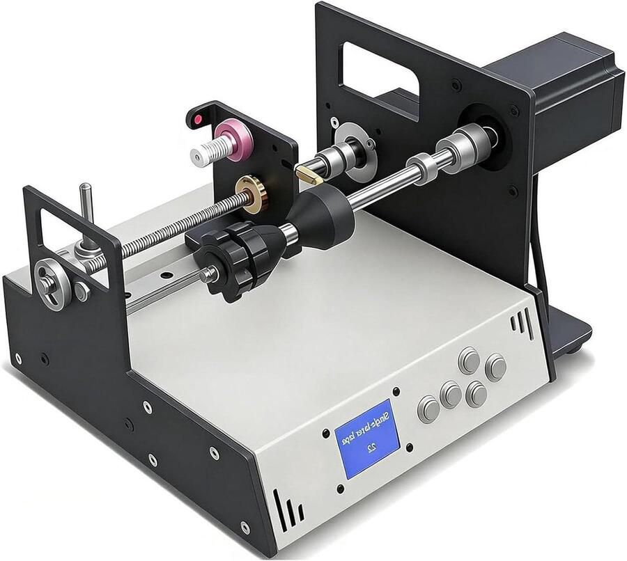 Automatische Wikkelmachine Spoel Winder Precisie Wikkelen Instelbare Snelheid 23 Nm Koppel Grijs