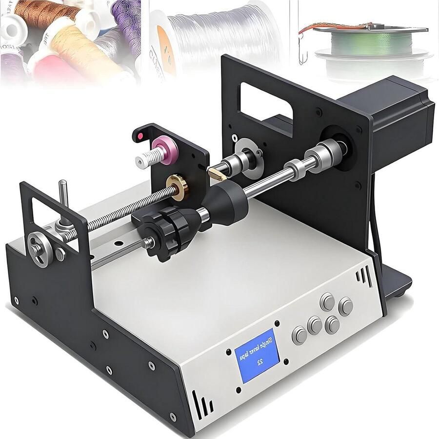Automatische Wikkelmachine Spoelwikkelapparaat Draad Precisie Wikkelen LED Scherm Nauwkeurigheid 10 cm Breedte Grijs