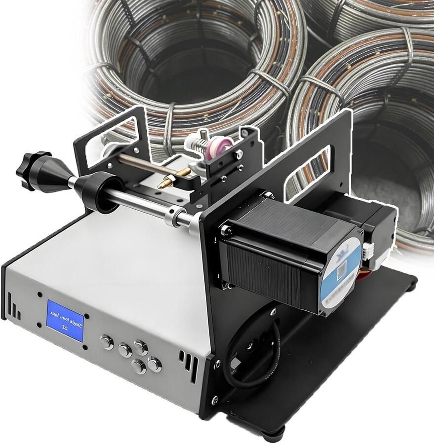 Automatische Wikkelmachine Spoelwikkelmachine Draad Precisie Draadwikkeling Automatische Draadlaag 0.02-1.0 mm Draad Grijs