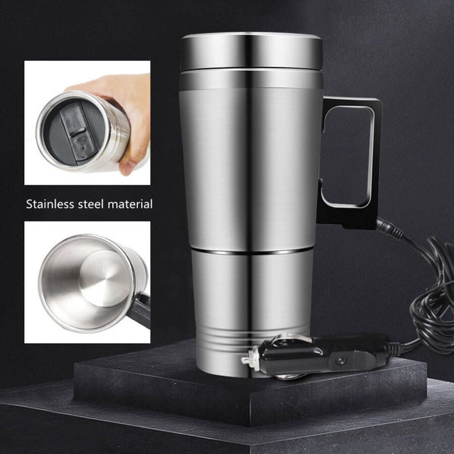 Automobielverwarmingsbeker Houd je drankje warm tijdens het rijden -Auto Verwarming Cup Fles 12V 300ML