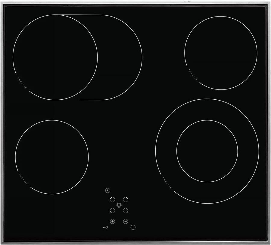 Autonome Kookplaat Inbouw Kookplaat Keuken Gebruik Touch Bediening 60 cm Zwart RVS
