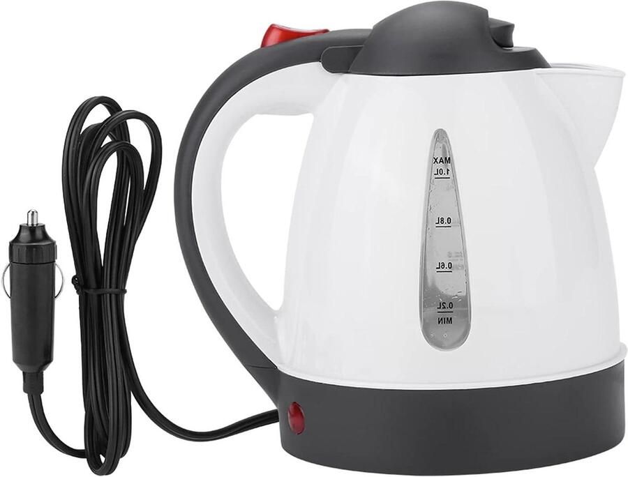 Autowaterkoker Reis waterkoker Onderweg verwarmen Automatische uitschakeling 1000 ml Zwart