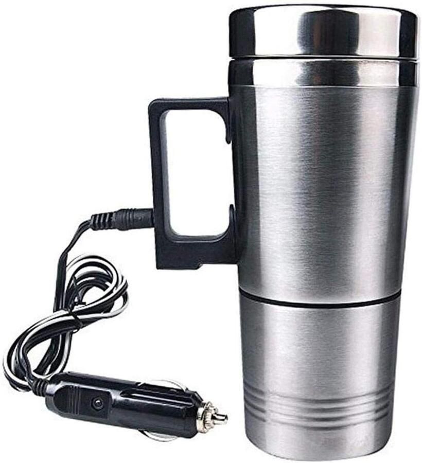 Autowaterkoker Reis waterkoker Warm drankje onderweg Vacuüm isolatie 300 ml Rood