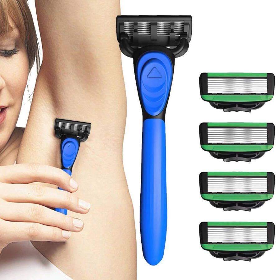 Baardtrimmer met Precisiezorg 7-laags Snorscheerapparaat met 5 Reservemessen