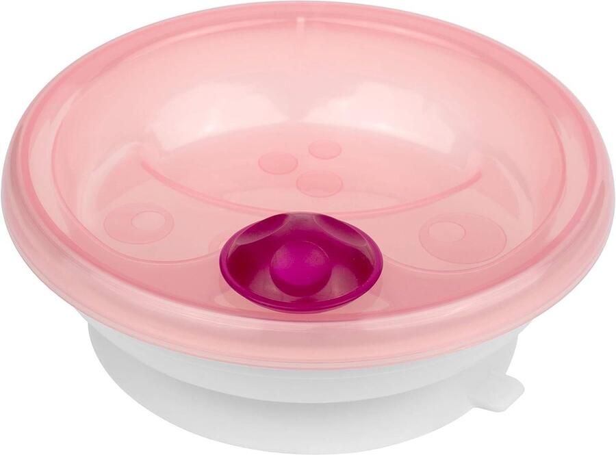 Baby Warme Borden Kinderen Tafelgerei Warme Maaltijd Met Zuigring 6x17x21.5 cm Roze