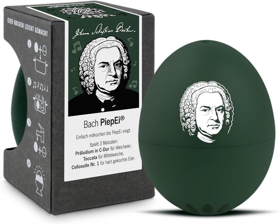 Bach PiepEi zingende eierklok om mee te koken eierkoker voor 3 hardheidsgraden speelt zijn klassiekers ShopVlot