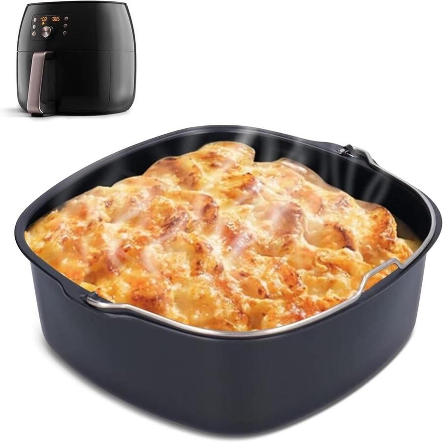 Airfryer Back Kit Accessoireset voor Heteluchtfriteuse Grill Master Accessoireset met Anti-aanbaklaag Compatibel met HD9925 HD9860 HD9905 01 22 cm
