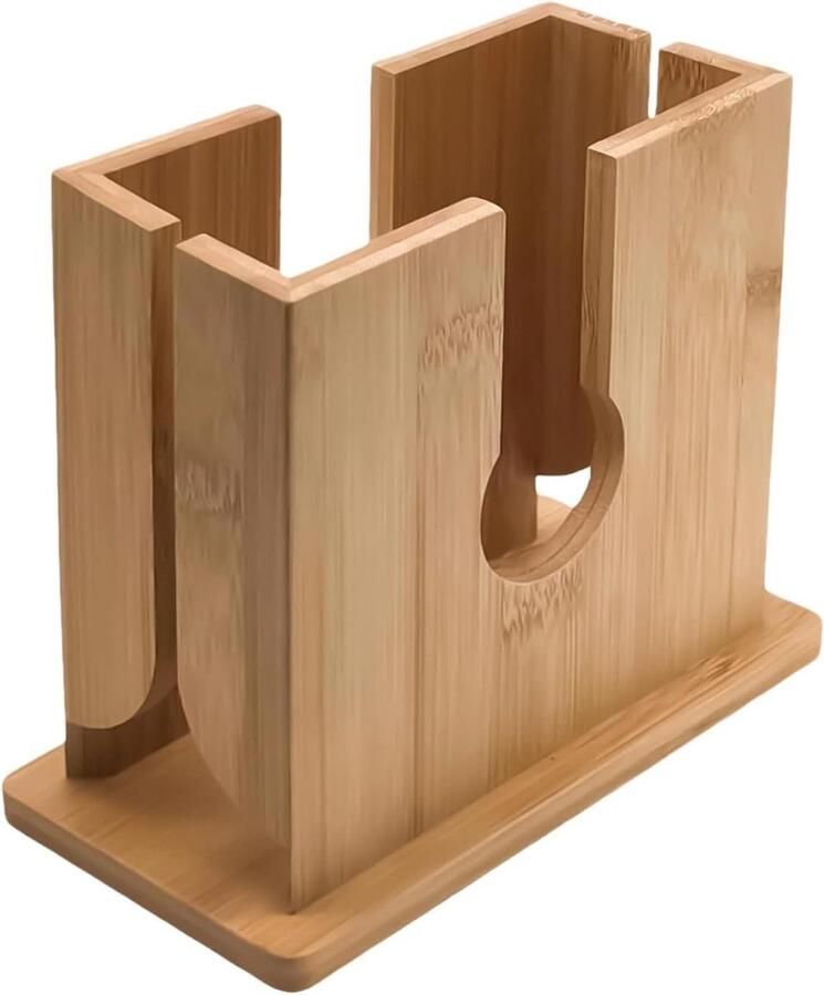 Bagel Snijmachine Broodsnijder Keuken Ontbijt Bereiden Gelijkmatig Snijden 15 x 13.5 x 7.8 cm Houtkleur
