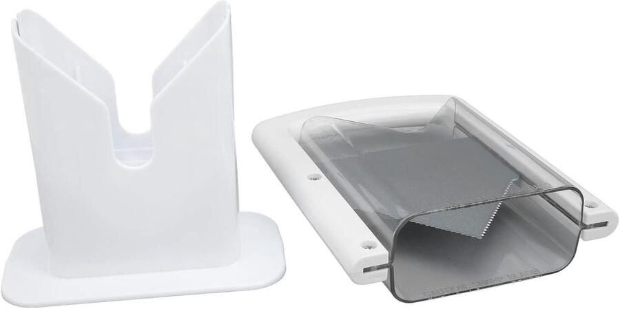Bagelsnijder Broodsnijmachine Veilig Snijden Veelzijdig Gebruik 24L x 18W x 10H cm Wit