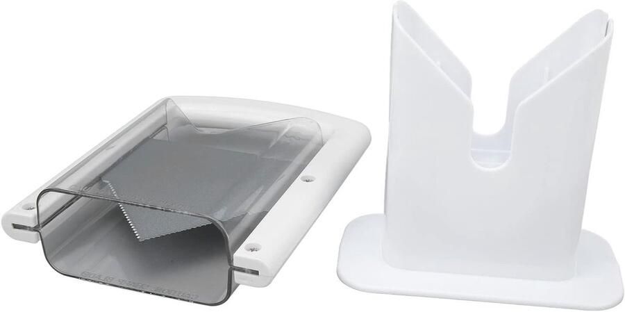 Bagelsnijder Handmatig Broodsnijmachine Veilig Snijden Veiligheidsschild 24 x 18 x 10 cm