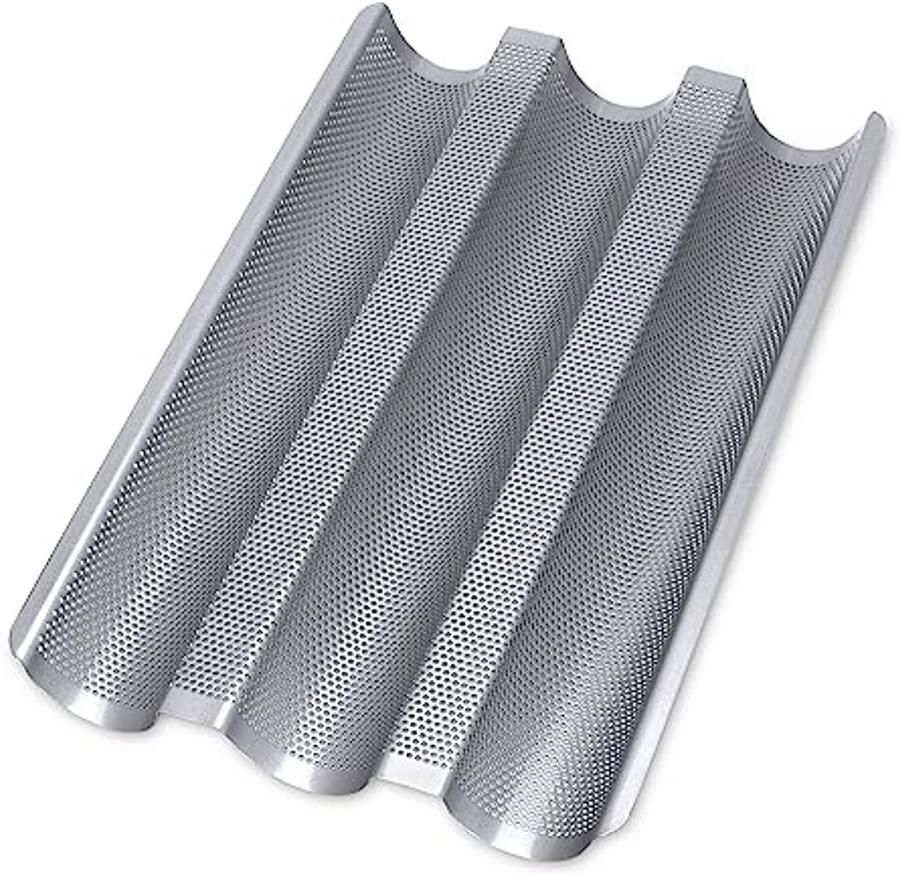 Baguette Bakplaat 37 x 24 cm Voor 3 Baguettes Hoogwaardige Antiaanbaklaag