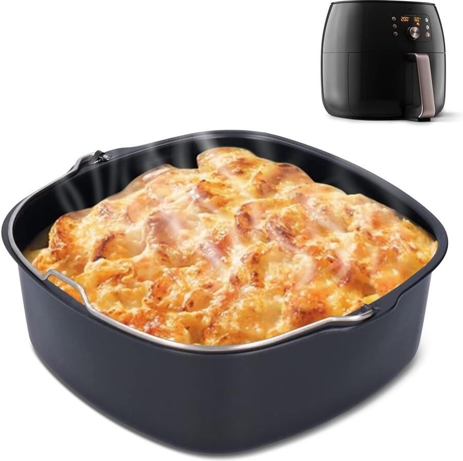 Bak Accessoire voor Air Fryer Niet-Plak Materiaal Geschikt voor HD9925 HD9860 HD9905 - Foto 1