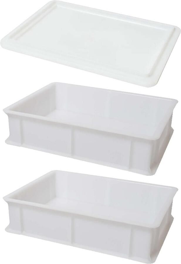 Bakdoos voor Pizza en Brood 30x40x10 cm Kneedcontainer voor Gisten