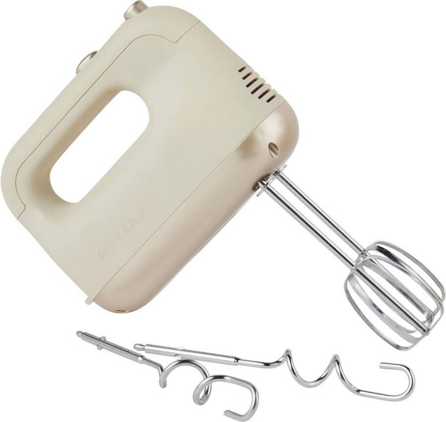 Bakes Hand Mixer with 5 Speed Settings Electric Whisk for Baking Includes Beaters Hooks and Whisk