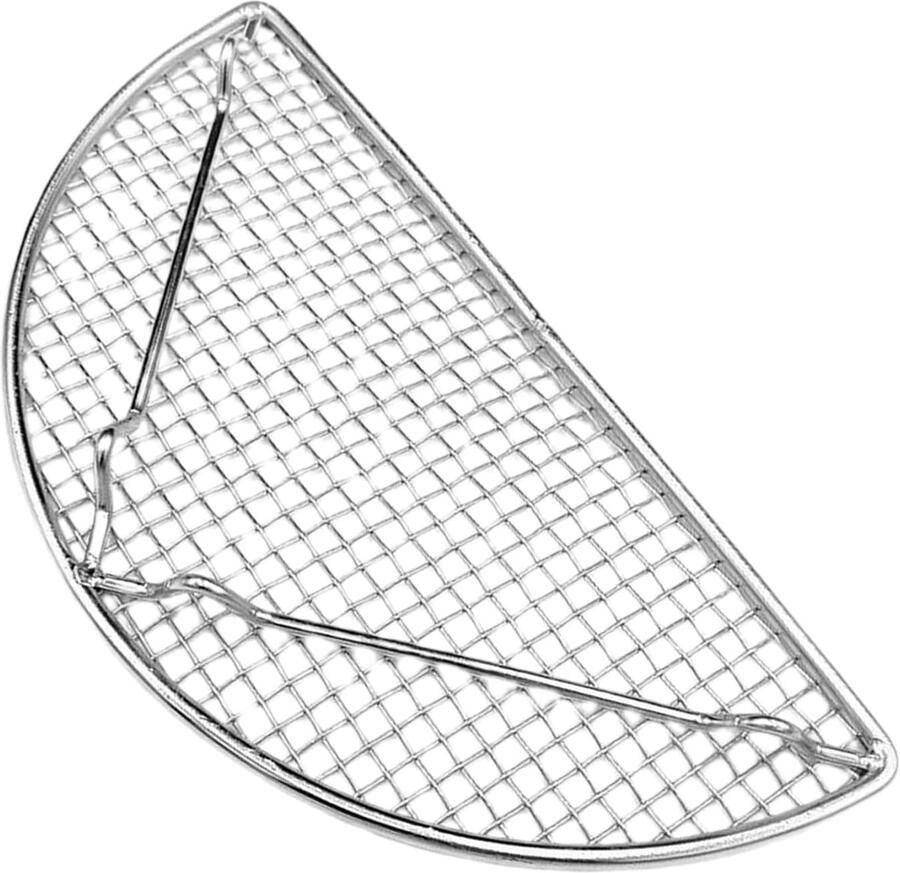 Bakken Koelrek Grilhouder Bakplaat Koelen en Grillen Vaatwasmachinebestendig 20x10cm Zilver