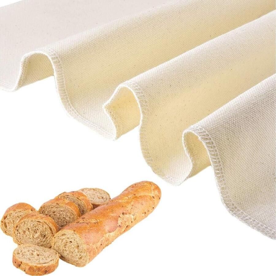 Bakkersbank Deegdoek Brood Bakbenodigdheid Brood Bakken Groot Natuurlijk Linnen 70 x 66 cm Natuurlijk