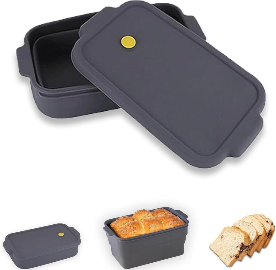 Bakkersen Bread Baking Pan with Lid Versatile Casserole Dish for Homemade Bread and Baked Goods