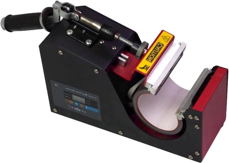 Bakmachine voor Bekers Hittepers Machine Decoratie Maken Uniforme Verwarming 110x235mm Werkgebied Zwart