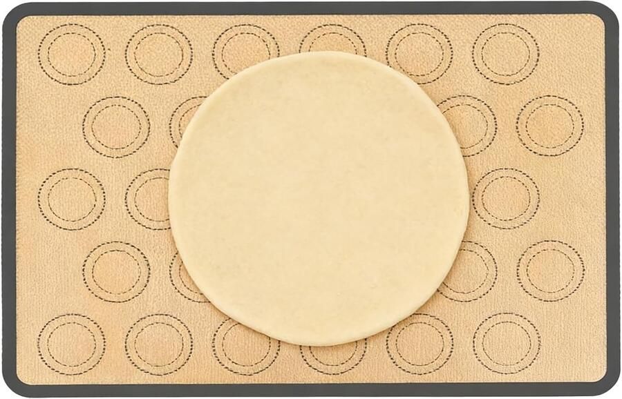 Siliconen bakmat Herbruikbare mat Bakken en koken Antiaanbaklaag 43x31 cm Meerkleurig