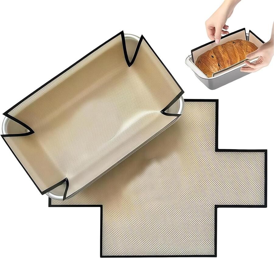 Bakmat Brood Set Anti-aanbak Matten Bakken Thuis Herbruikbaar Siliconen 30x22cm