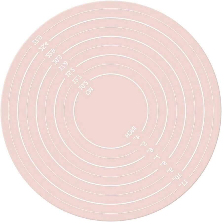 Bakmat Rond Taart Decoratie Bakken en Koken Antiaanbaklaag 30 cm Zwart