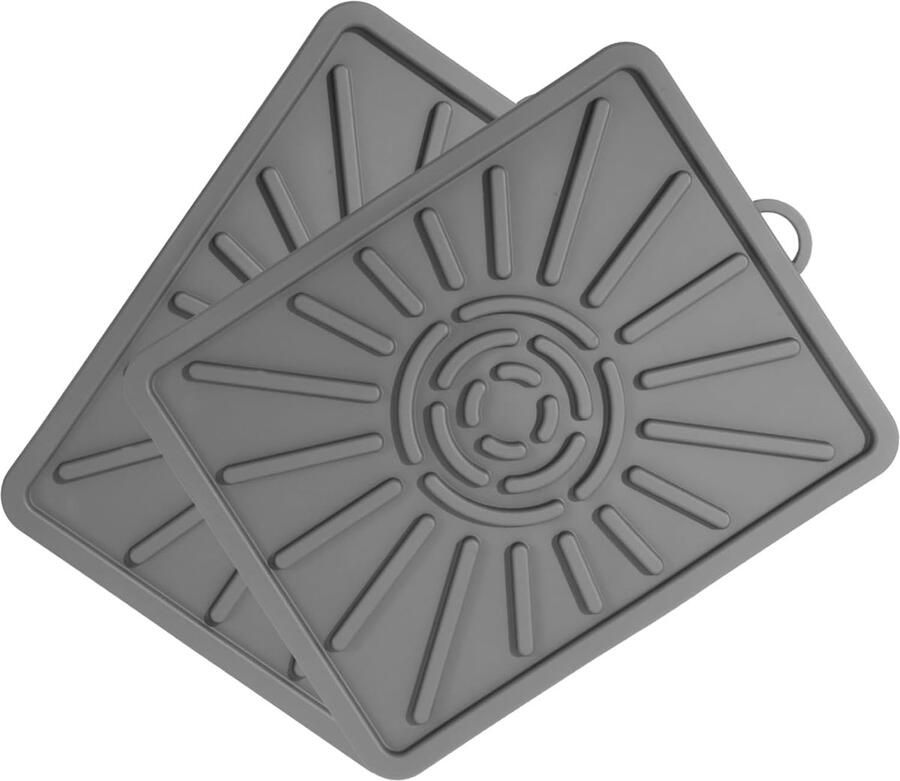 Bakmat Set Grillhoes Antiaanbak Barbecue Gemak Hittebestendig Siliconen 36x29 cm Grijs