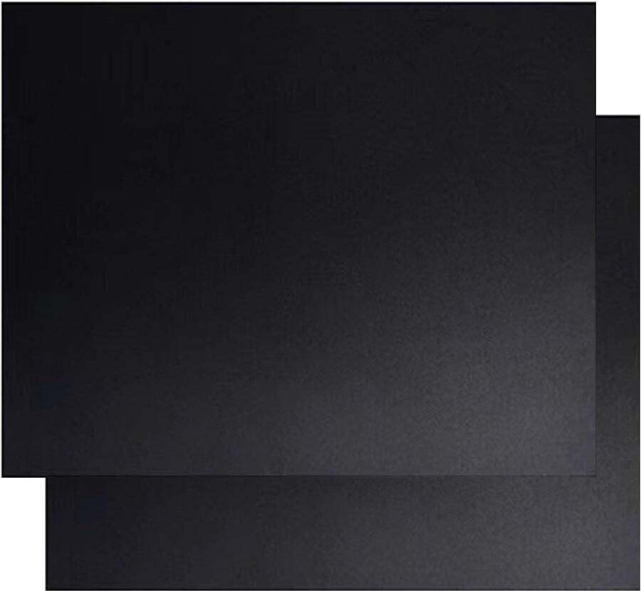 Bakmat Set Oven Grill Mat Schone Oven Houden Hittebestendig 260°C 40 x 50 cm Zwart