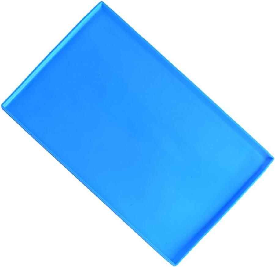Bakmat Siliconen Bakplaat Deegmat Gebak Maken Antiaanbaklaag Flexibel 31 x 26 cm Blauw
