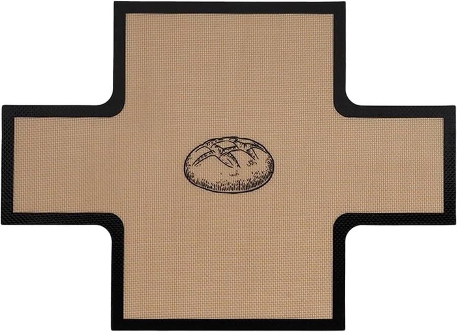 Bakmat Siliconen Bakplaat Liner Koekjes Bakken Hoge Temperatuur 39x29 cm Zwart