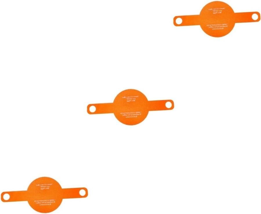 Bakmat Siliconen Bakplaat Mat Brood Bakken Met Lange Handvatten 3 Stuks 50x21.5cm Oranje
