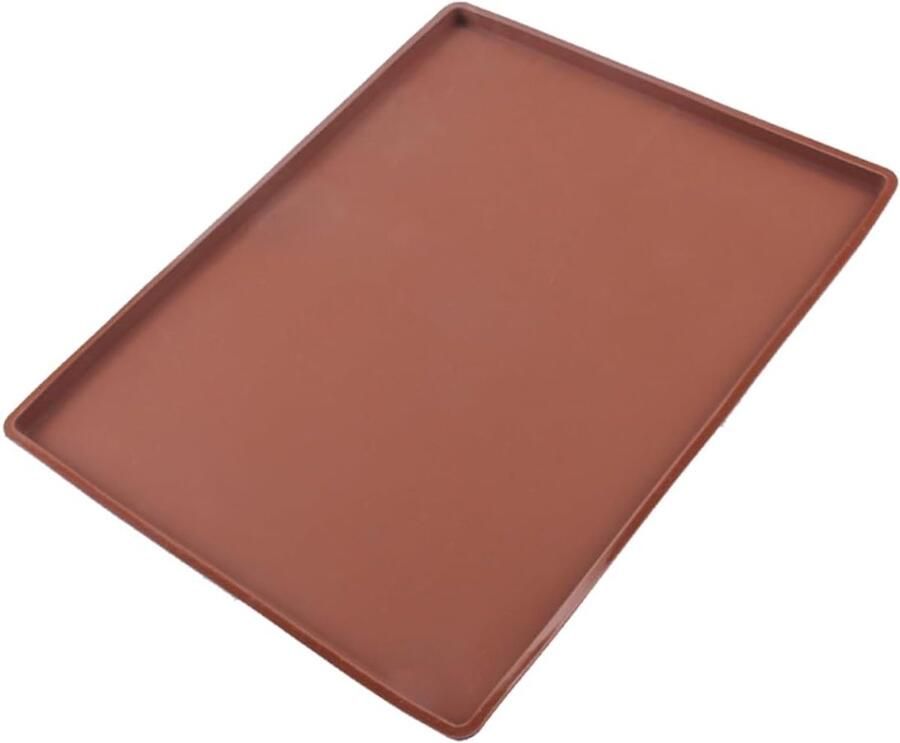 Bakmat Siliconen Bakplaat Mat Koekjes Bakken Non-stick Design 31x26x1 cm Koffie