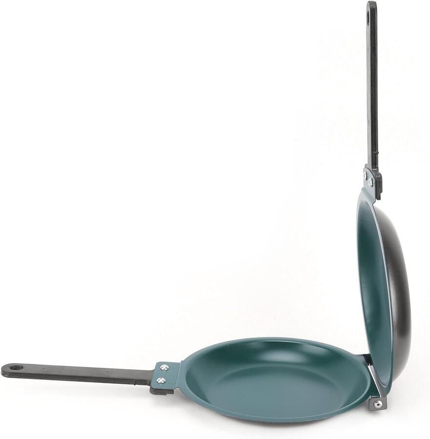 Bakpan Dubbelzijdig Koekenpan Pannenkoeken Ontbijt Bereiden Eenvoudig Flip Design 627 gram Groen