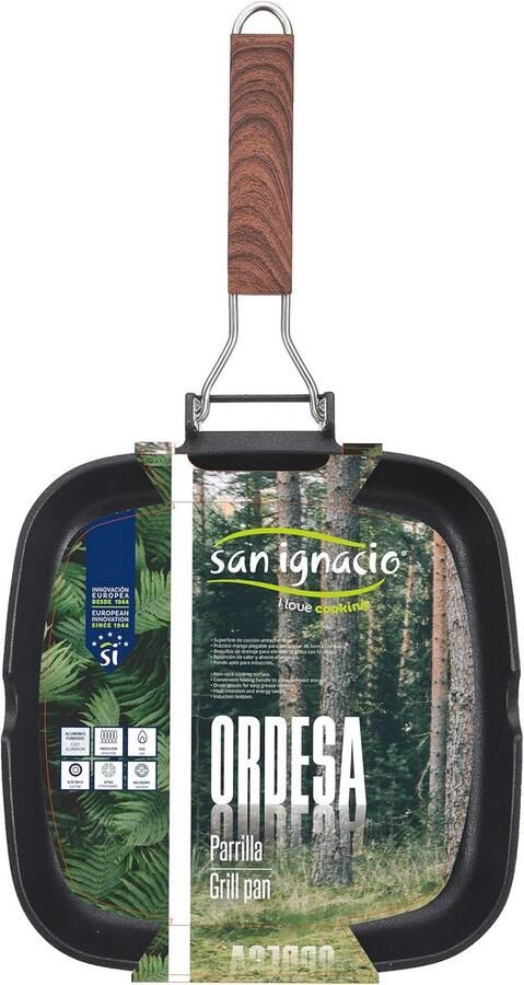 Bakplaat 24 x 24 x 3.8 cm voor inductiekoken Gietaluminium