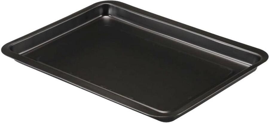 Bakplaat 26 x 37 cm met Dubbele Anti-Aanbaklaag Staal Zwart - Foto 1