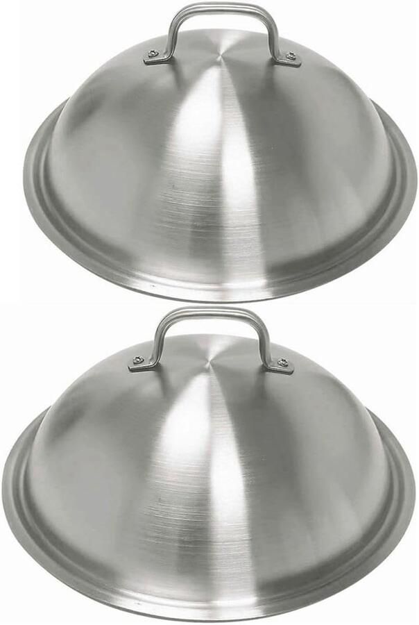 Bakplaat Accessoires Rijghoes Kaas Grillen Koken Super Dikke Constructie 30.5 cm Diameter Zilverkleurig