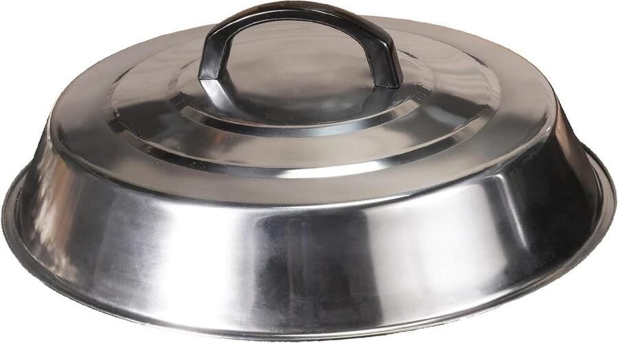 Bakplaat Accessoires Smeltkoepel Stoomdeksel Grill Koken Roestvrij Staal 30 cm Diameter Zilver