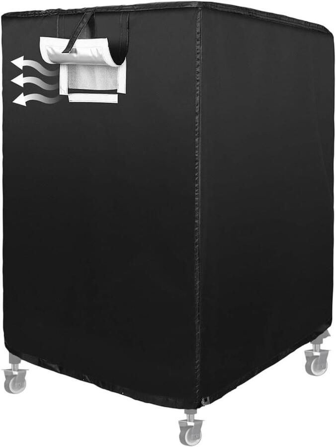 Bakplaat Afdekking Bakkerij Hoes Voedsel Beschermen Snel Aanbrengen 58 x 71 x 81 cm Zwart