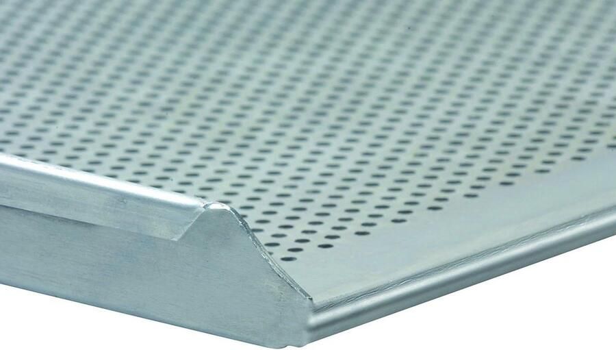 Bakplaat Aluminium Bakplaat Brood Professioneel Bakken Geperforeerde Bodem 60 x 40 cm Grijs