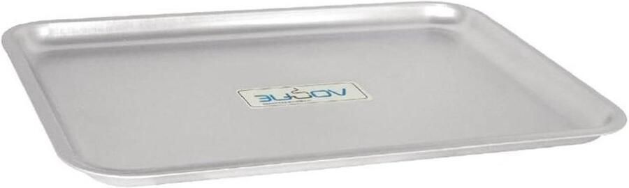 Bakplaat Aluminium Grote Ovenplaat Professioneel Bakken Gelijkmatige Warmte 425 x 311 mm Zilver