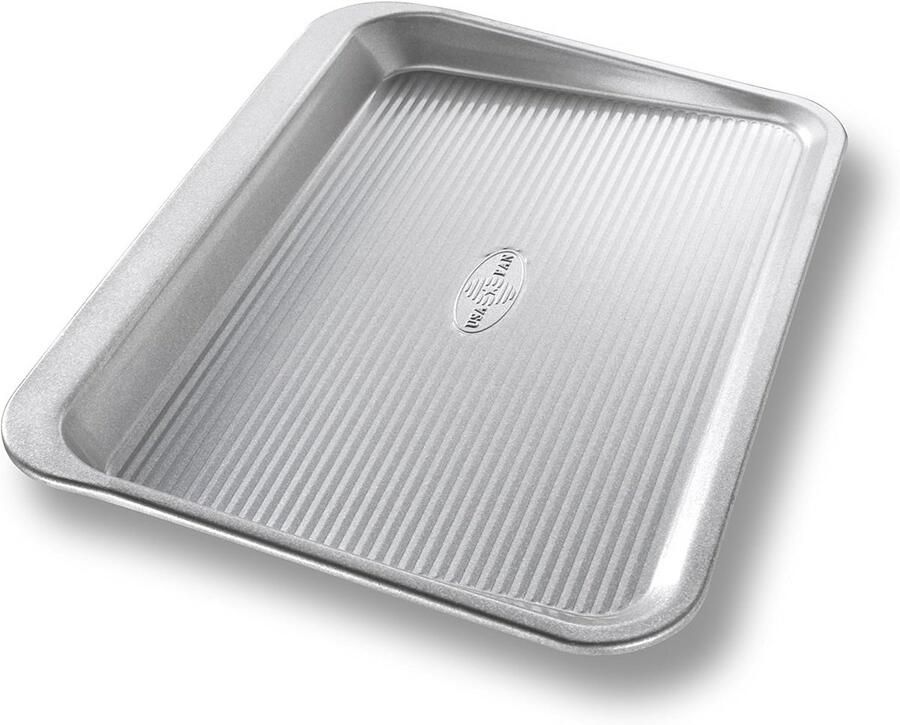 Bakplaat Aluminium Koekjesplaat Bakken Thuis Golfoppervlak Ontwerp 31.75 x 19.69 cm Zilver